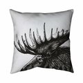 Begin Home Decor 20 x 20 in. Moose Plume-Double Sided Print Indoor Pillow 5541-2020-AN473